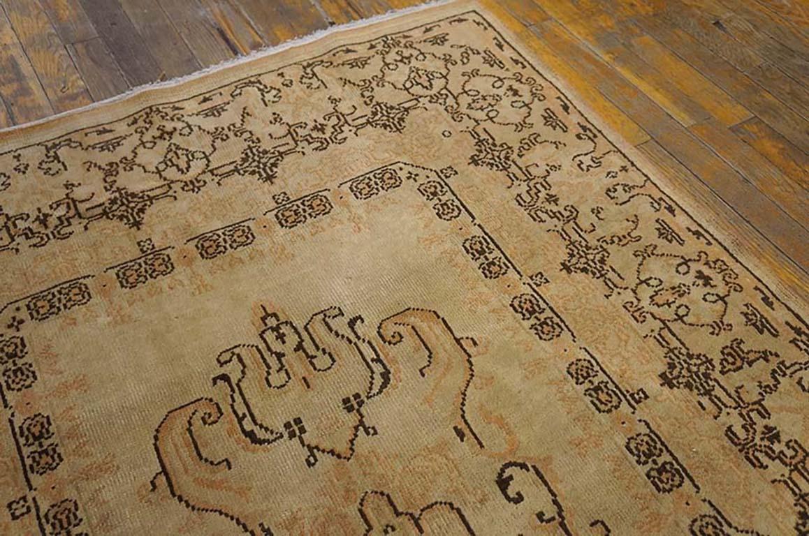Antiker türkischer Sivas-Teppich 4' 0 Zoll x 7' 2 Zoll im Zustand „Gut“ im Angebot in New York, NY