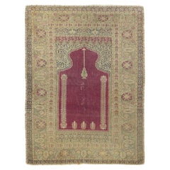 Tapis turc ancien Sivas de 4'3'' x 5'8'' pouces