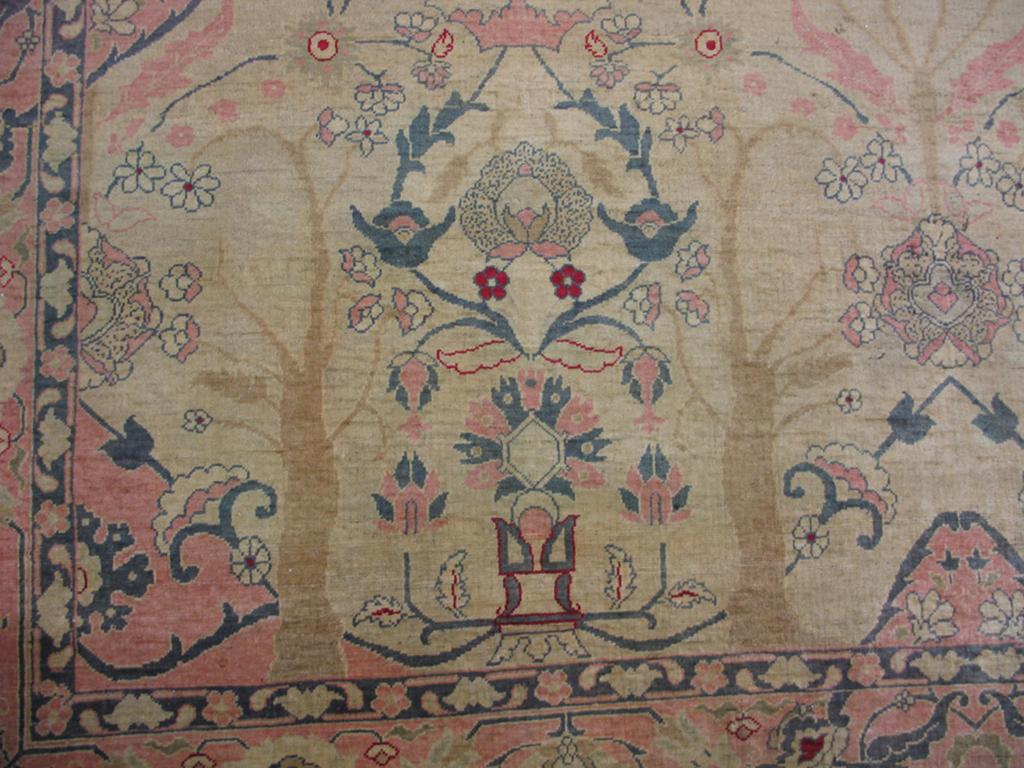 Early 20th Century 1920s Turkish Sivas Carpet ( 9'3