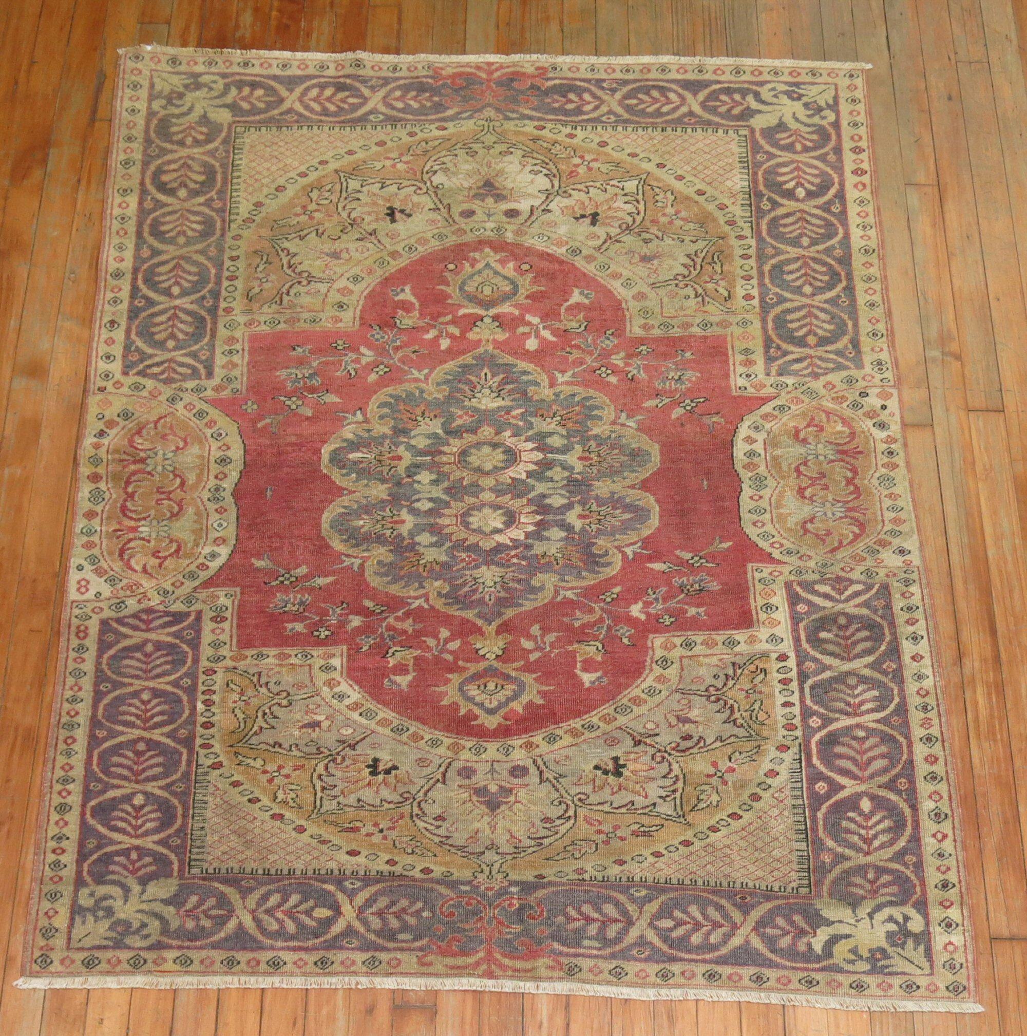 Antique Turkish Sivas Rug For Sale 5