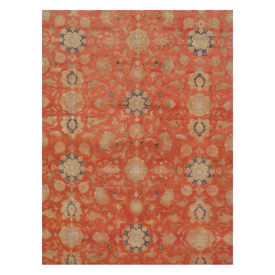 An early 20th century Turkish Sivas. Sivas is a city in North Central Turkey, which is a major production site of Turkish rugs based on Persian designs. Often finely woven, Sivas rugs and carpets are highly appreciated as some of the best-made and