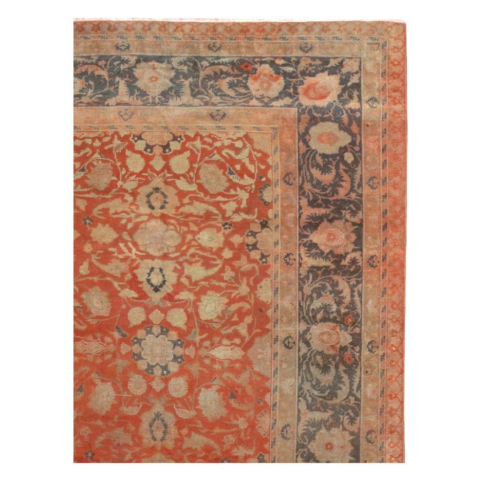 Rustic Antique Turkish Sivas Rug For Sale