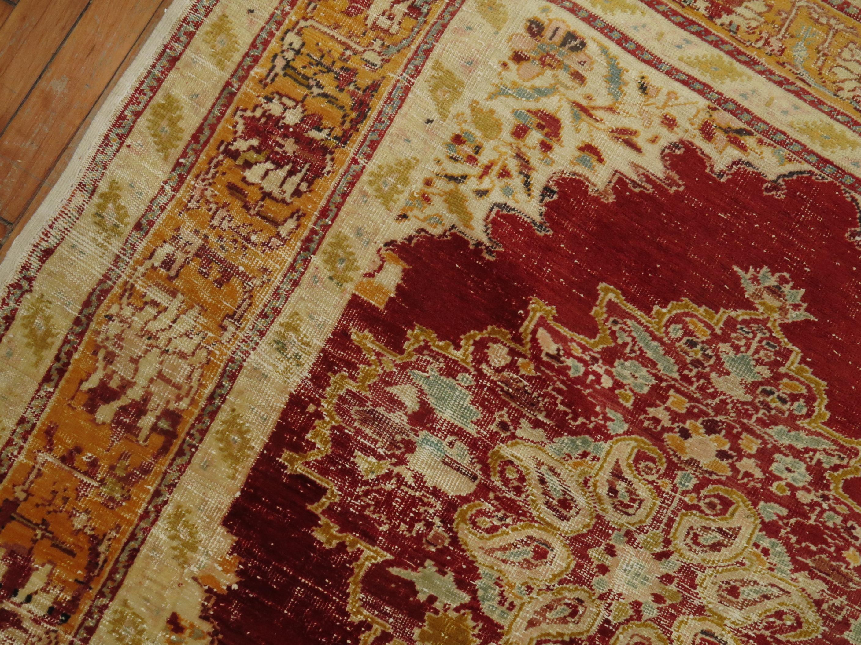 Antique Turkish Sivas Rug In Good Condition For Sale In New York, NY