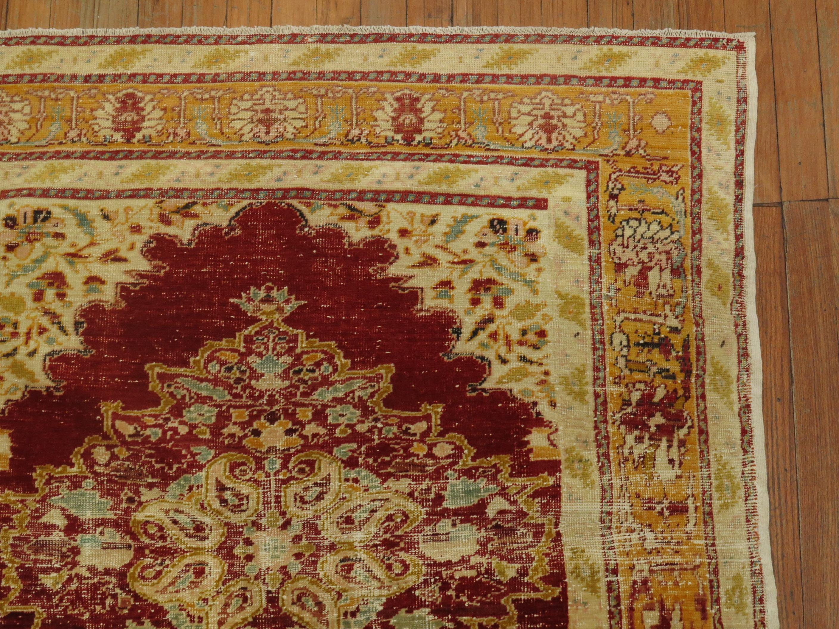 20th Century Antique Turkish Sivas Rug For Sale