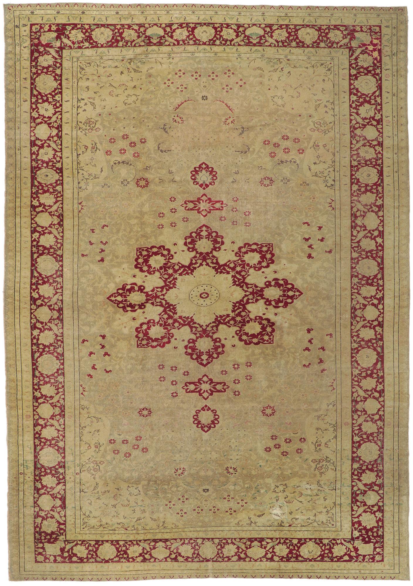 Antique Turkish Sivas Rug For Sale 1