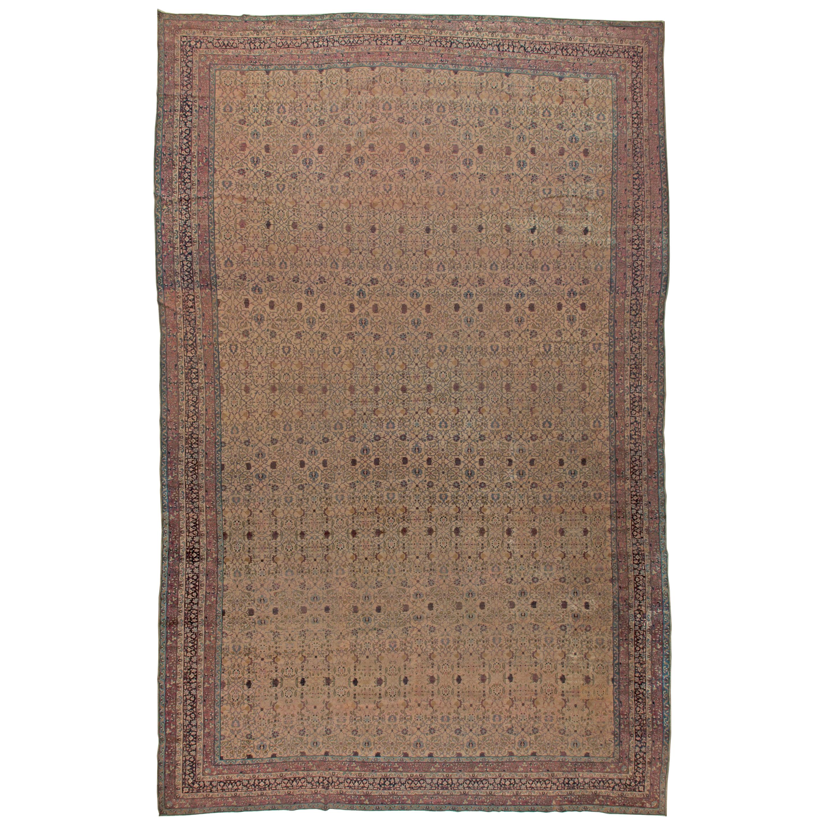 Authentic Turkish Sivas Handmade Wool Rug For Sale