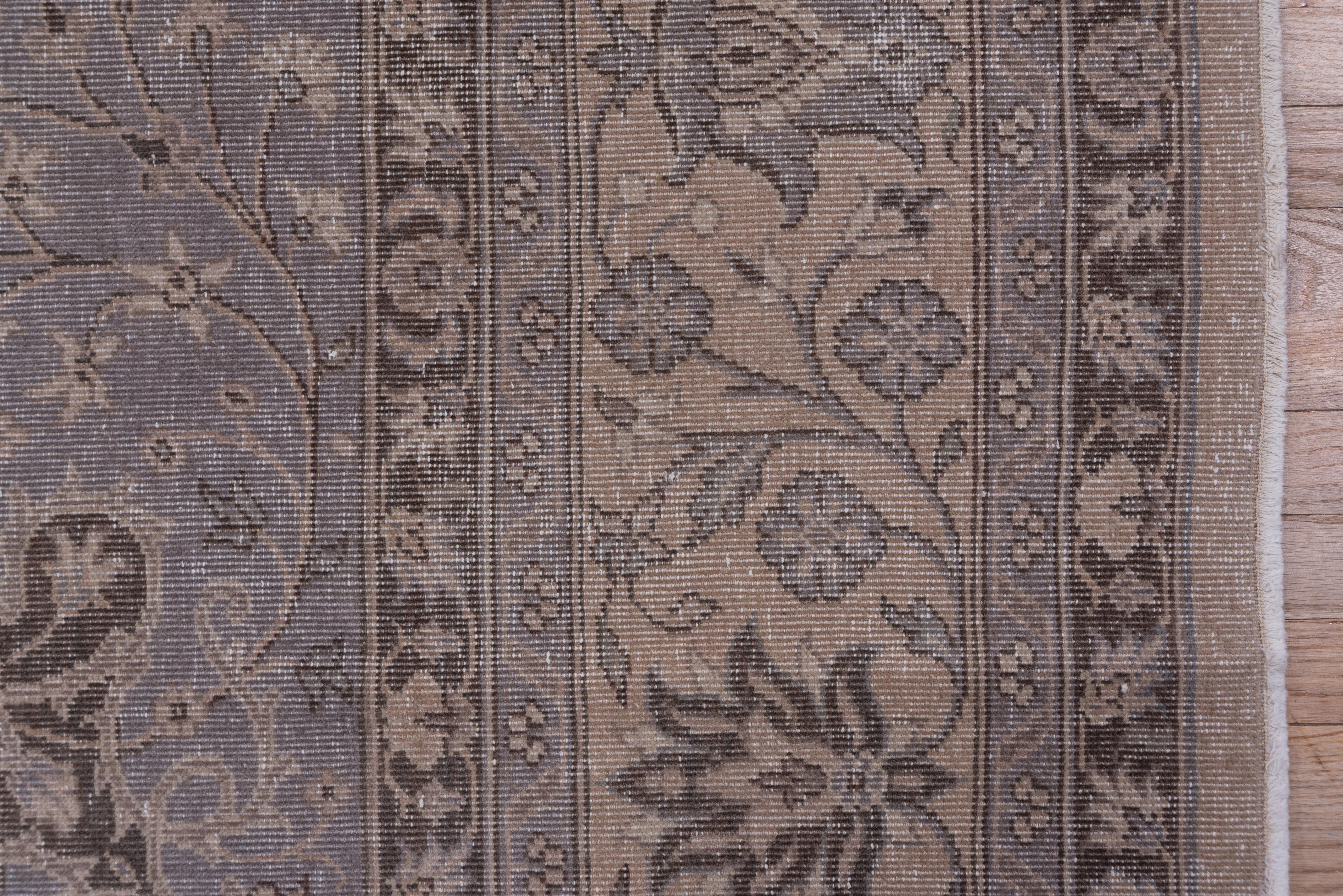 Antiker türkischer Sivas-Teppich, hellbraun, lavendelfarben und grau, Außenfeld (Wolle) im Angebot