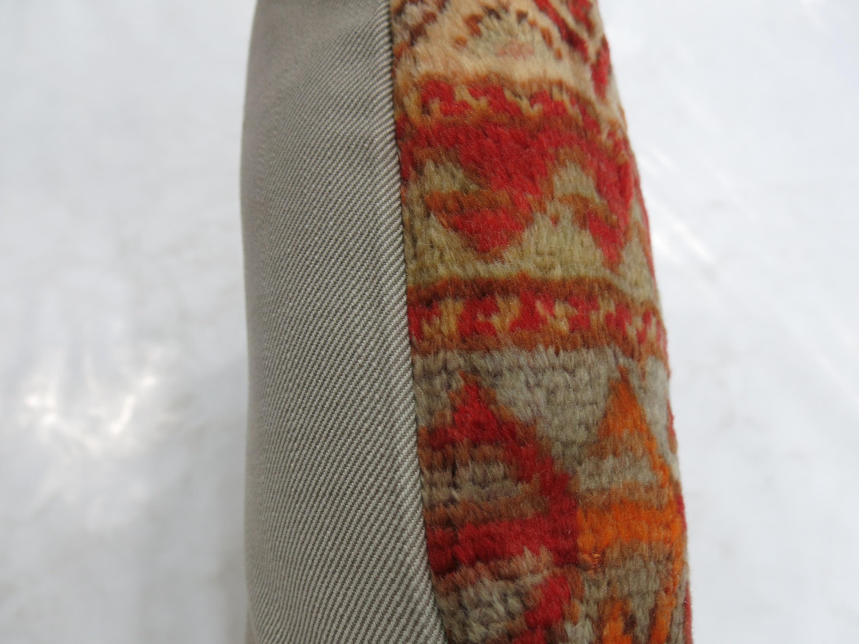 Wool Antique Turkish Sivas Rug Pillow