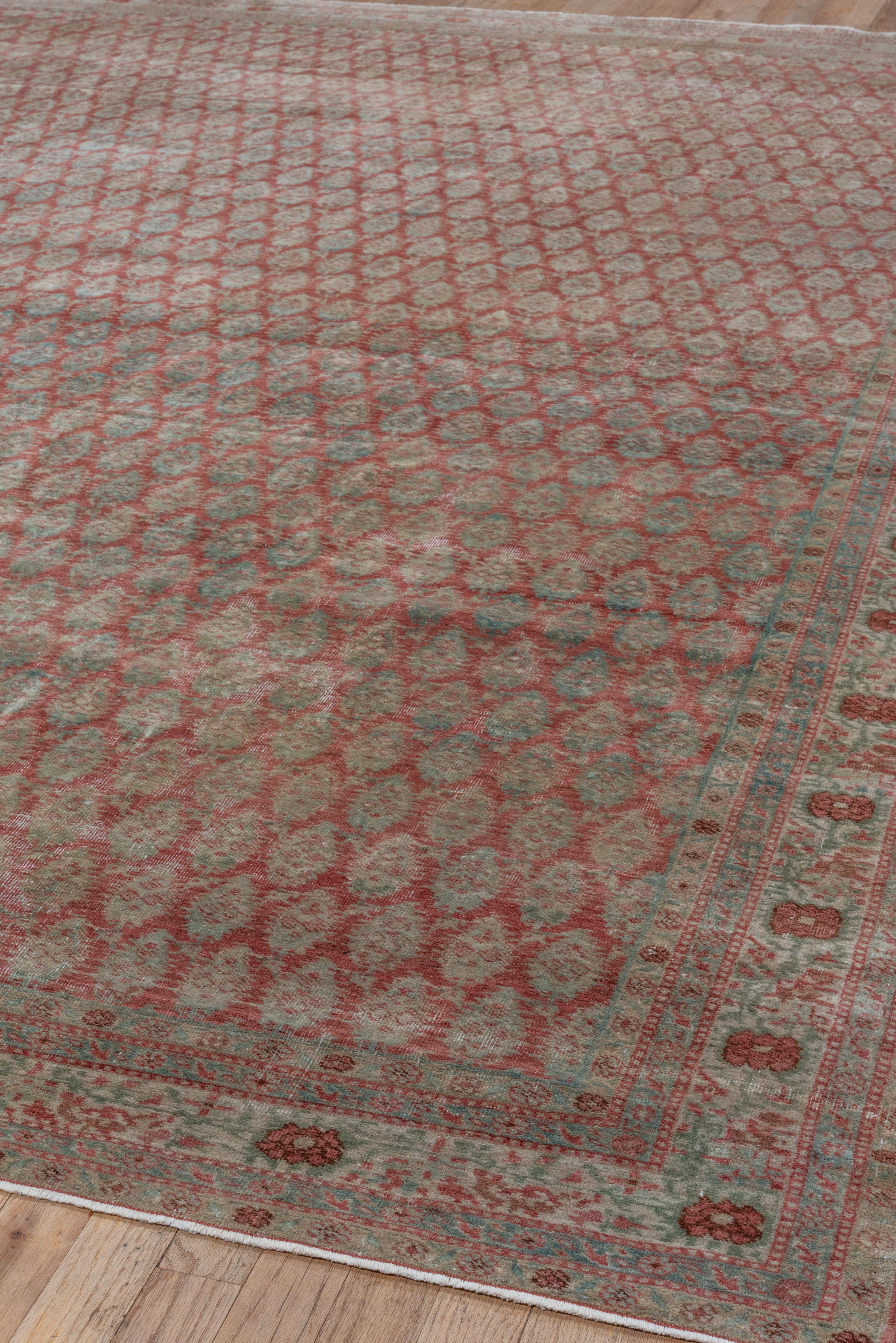 Antiker türkischer Sivas-Teppich, Saraband-Design, Rot- und Blautöne, um 1920er Jahre (Stammeskunst) im Angebot