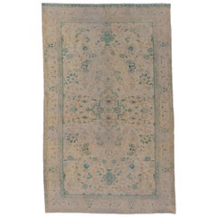 Antique tapis turc Sivas avec accents verts