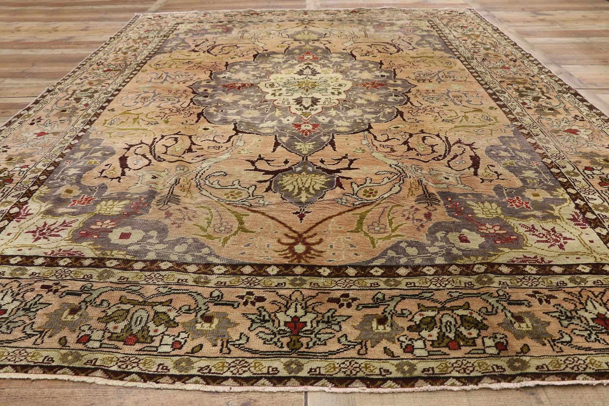 1920's Turkish Sivas Carpet with Art Nouveau Style 3