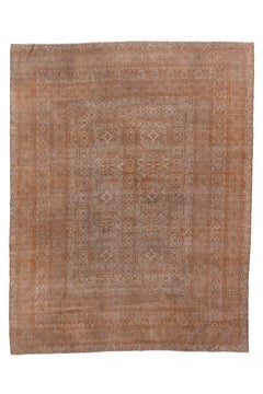 Antique Turkish Sivas with Monochrome Beige-Brown Palette