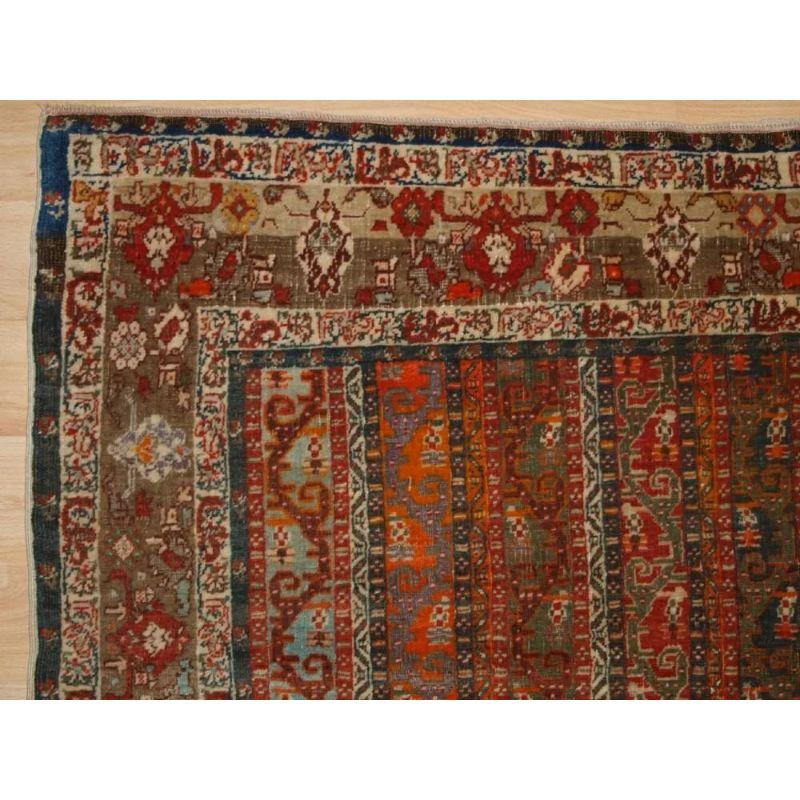 Antique North East Anatolian Sivas rug with Persian 'shawl' design. This outstanding and scarce rug was woven in the Turkish town of Sivas in the late 19th century. At this time the workshops of Sivas were producing rugs of strong Persian design