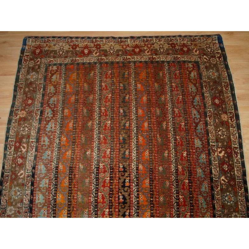 Turc Ancien tapis turc d'atelier Sivas à motif de châle, vers 1880 en vente