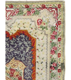 Antique Turkish Souf Hereke Rug