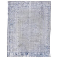 Antique Turkish Sparta Carpet, Gray Field, circa 1920s