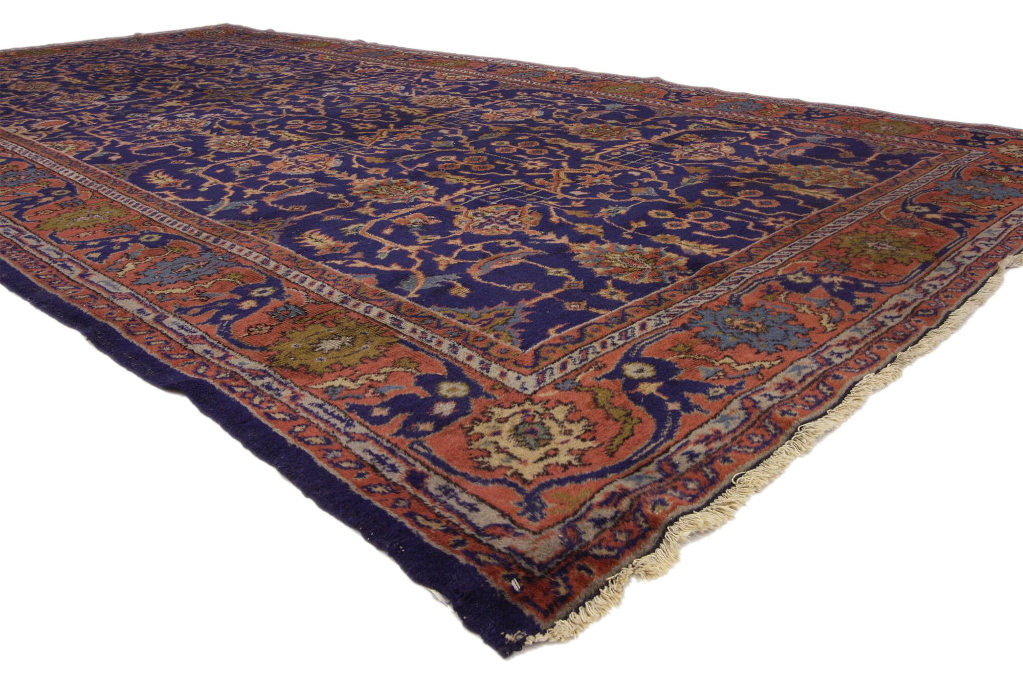 72074 Antique Turkish Sparta Rug, 06'01 x 11'08. Turkish Sparta gallery rugs are renowned for their fine craftsmanship and intricate designs, often showcased in expansive settings like galleries or grand halls to fully appreciate their beauty.
