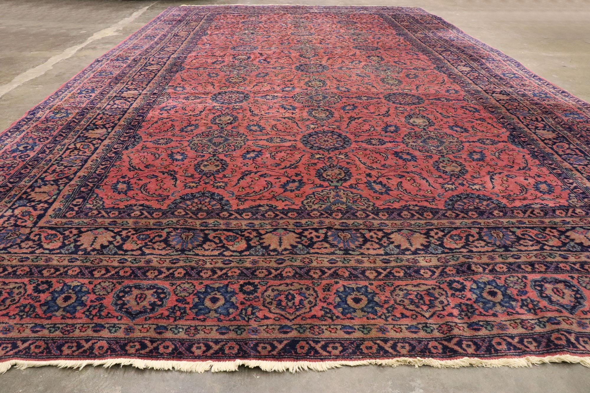 Antique Turkish Sparta Palace Size Rug with Luxe Regency Venetian Style 1