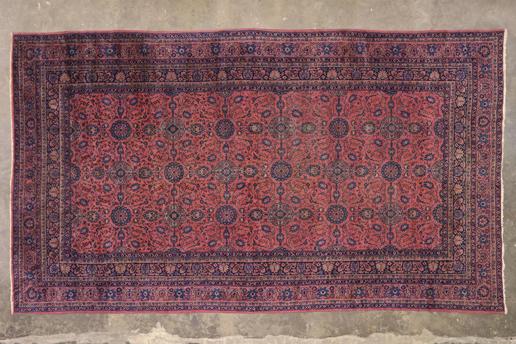 Antique Turkish Sparta Palace Size Rug with Luxe Regency Venetian Style 2