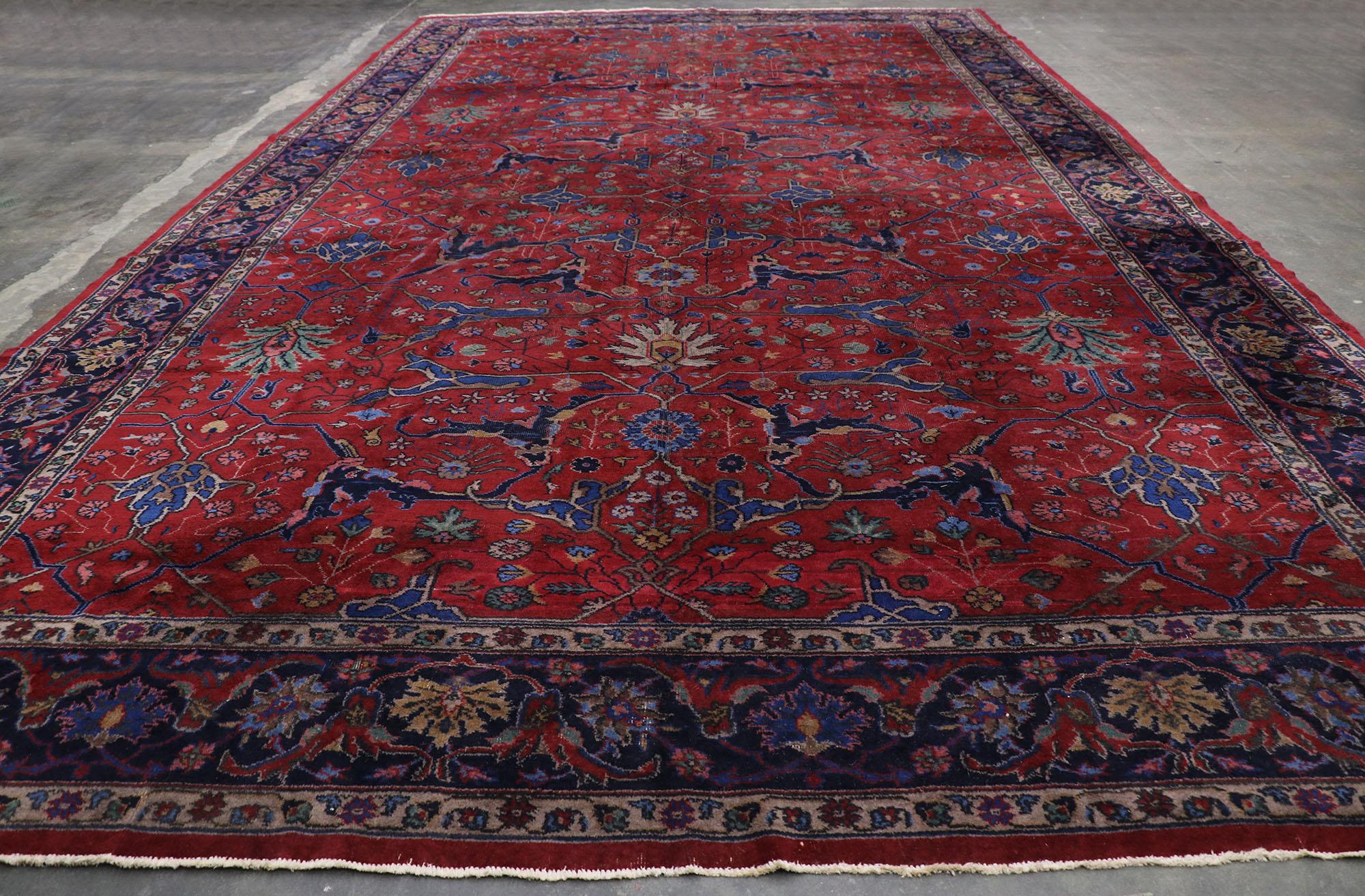 Antique Turkish Sparta Palace Size Rug with Luxe Victorian Baroque Style For Sale 1