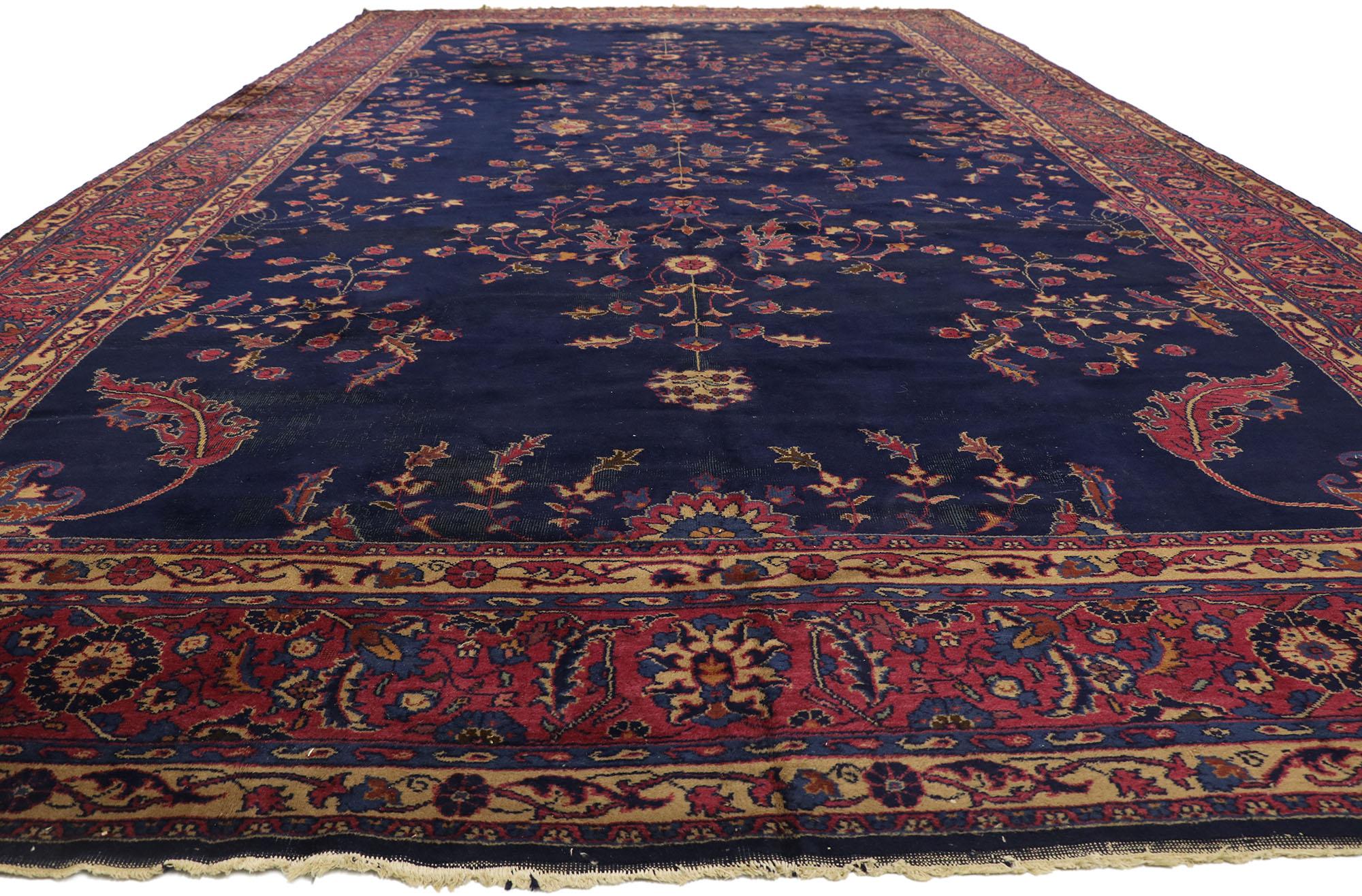 Hand-Knotted Antique Turkish Sparta Palace Size Rug with Luxe Victorian Style For Sale