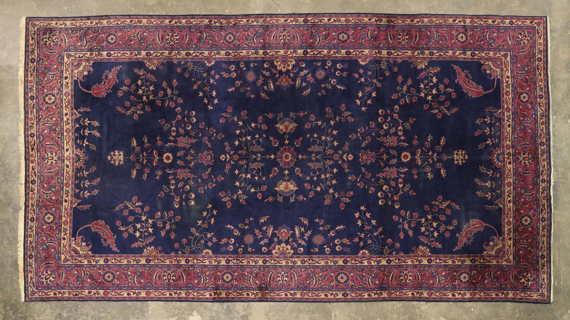 Antiker türkischer Sparta-Teppich in Palastgröße im luxuriösen viktorianischen Stil (Wolle) im Angebot