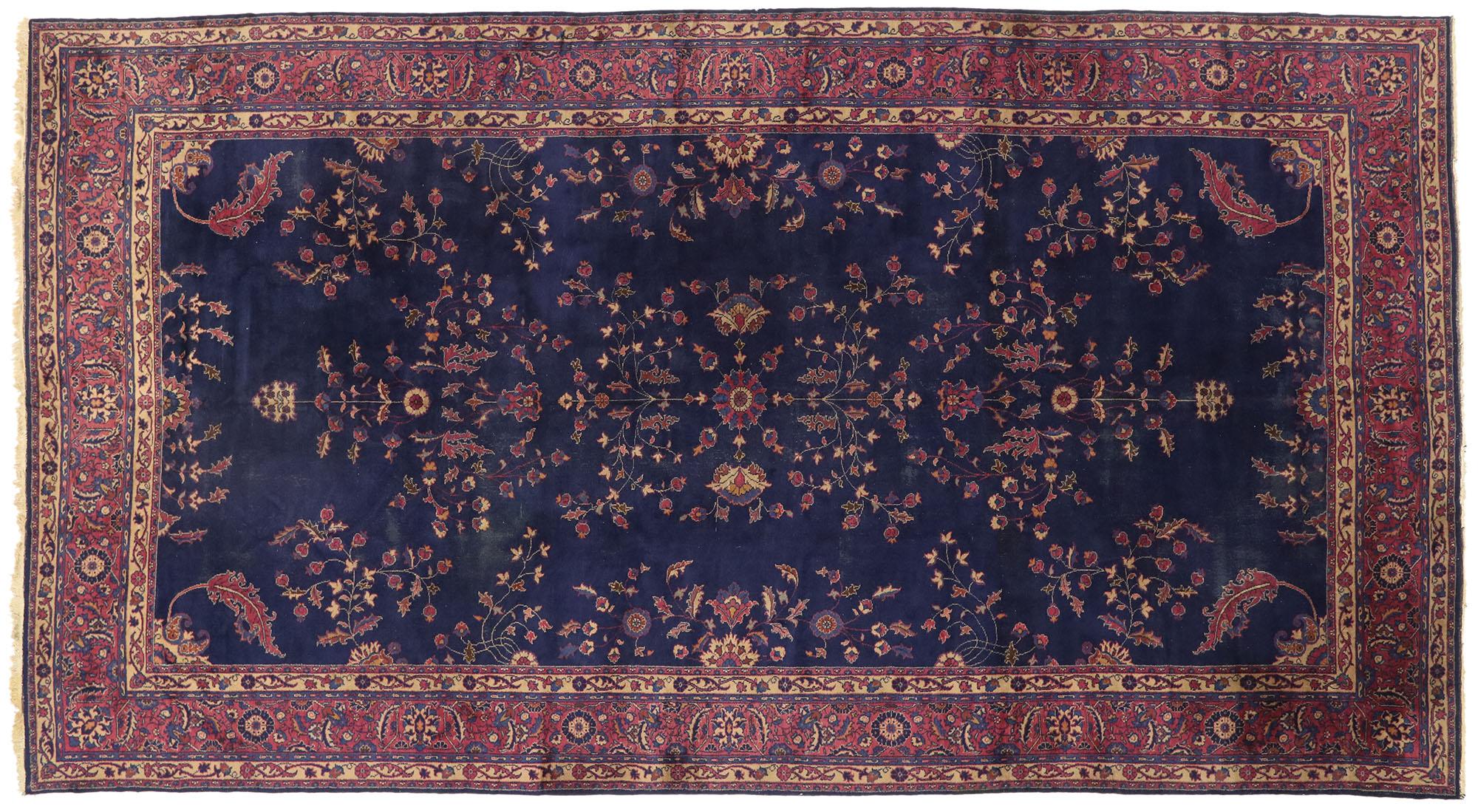 Antiker türkischer Sparta-Teppich in Palastgröße im luxuriösen viktorianischen Stil im Angebot 1