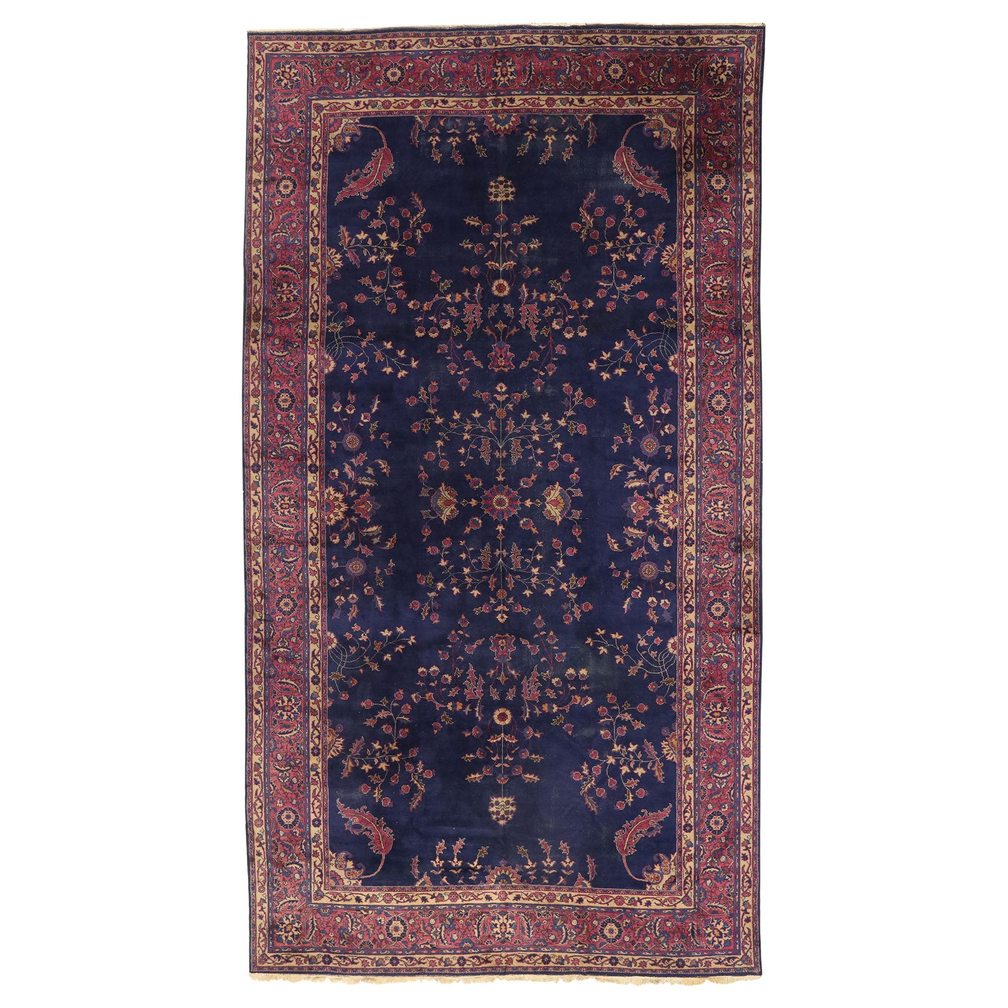 Tapis turc ancien de taille palais Sparta avec luxe de style victorien