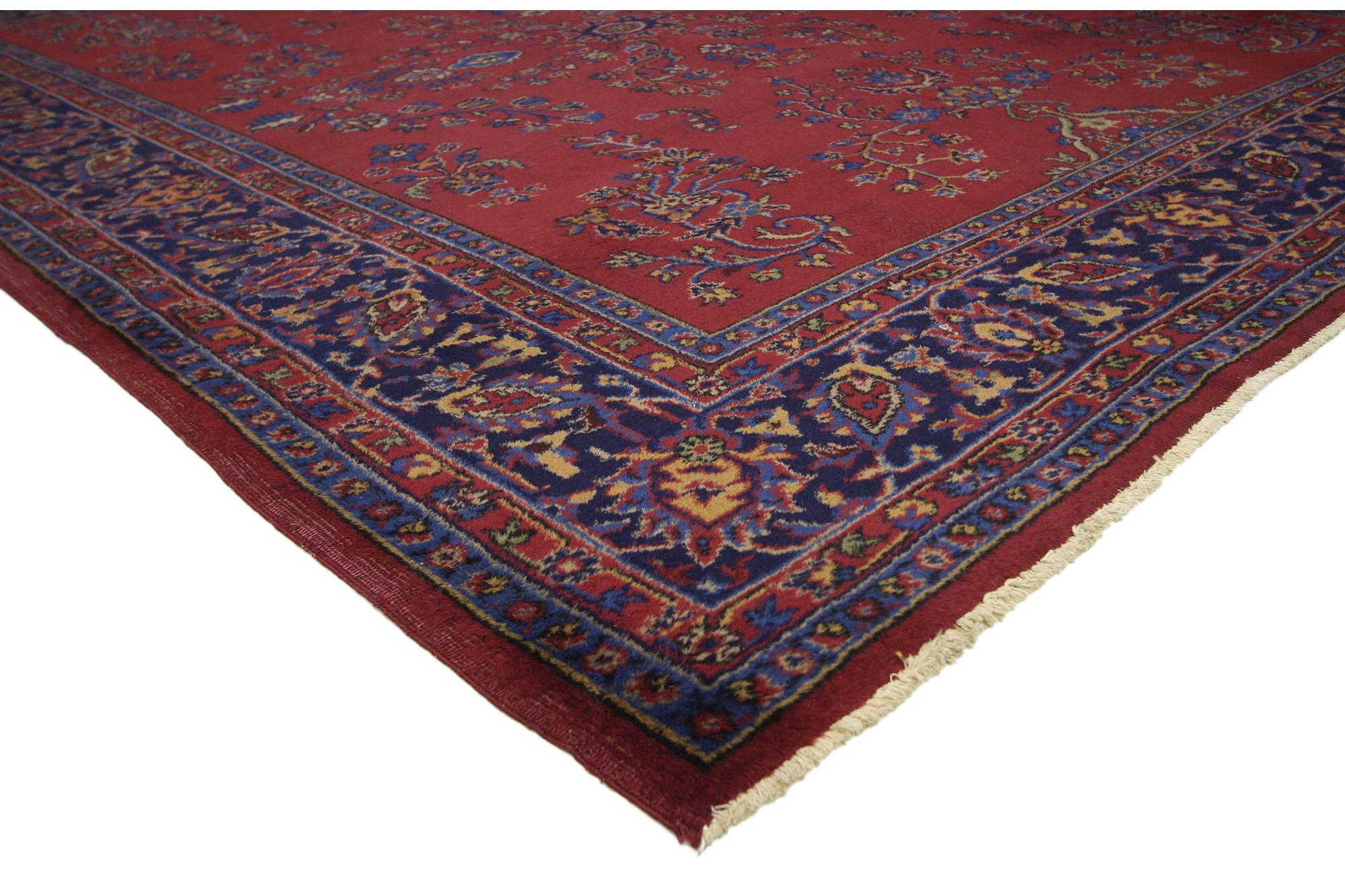 71538 Antique Turkish Sparta Rug, 08’00 x 09’08. 
Victorian exuberance meets Baroque opulence in this hand knotted wool antique Turkish Sparta rug. This enchanted antique Sparta rug weaves together the elaborate floral designs of historical Turkish