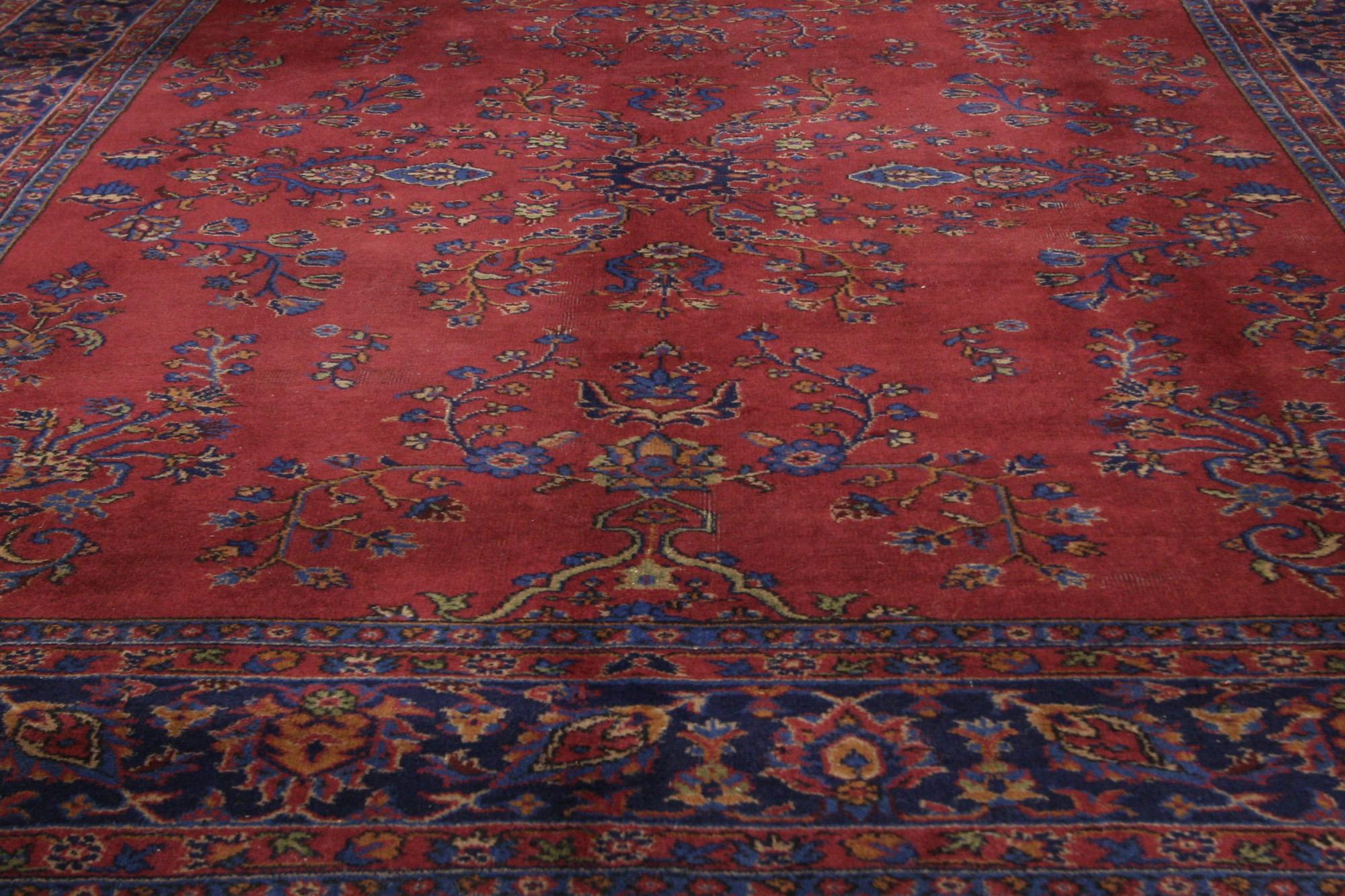 20th Century Antique Turkish Sparta Rug, Victorian Exuberance Meets Baroque Opulence For Sale