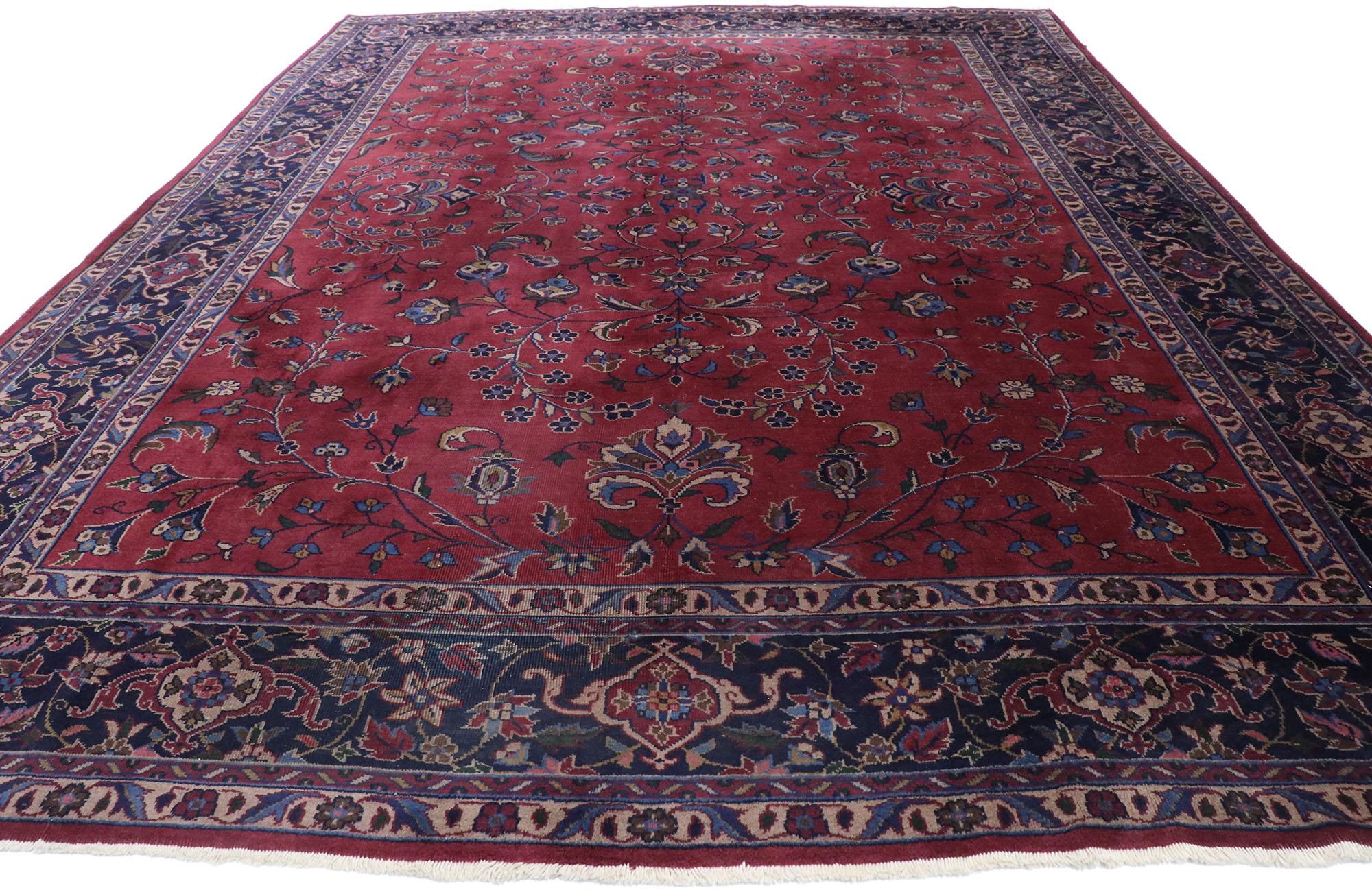 Wool Antique Turkish Sparta Rug with Modern Victorian Style