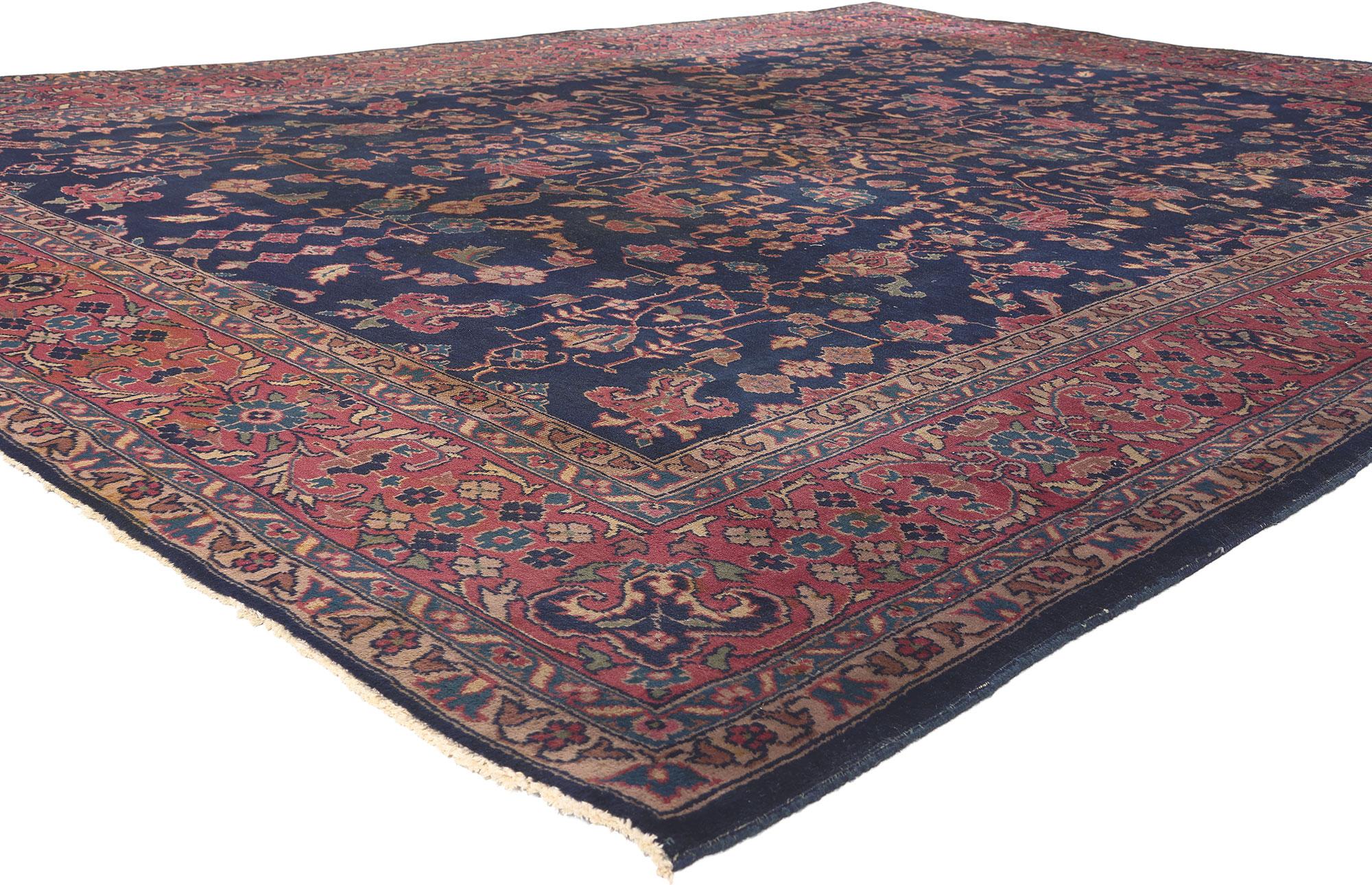 71941 Antique Turkish Sparta Rug, 08'09 x 11'09.
Sophisticated chic meets traditional sensibility in this antique Turkish Sparta rug. The intrinsic floral design and refined color palette woven into this piece work together creating a cozy, inviting