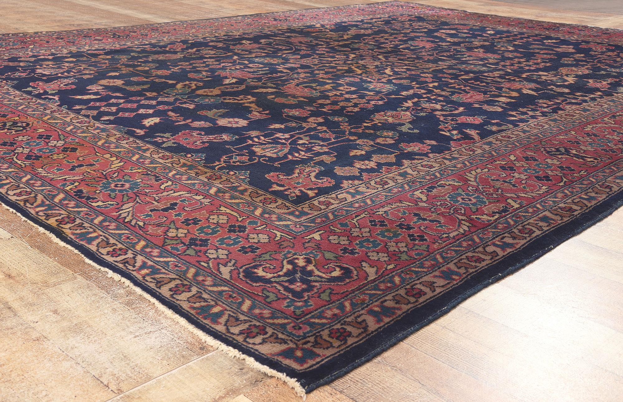 Wool Antique Turkish Sparta Rug, Sophisticated Chic Meets Traditional Sensibility