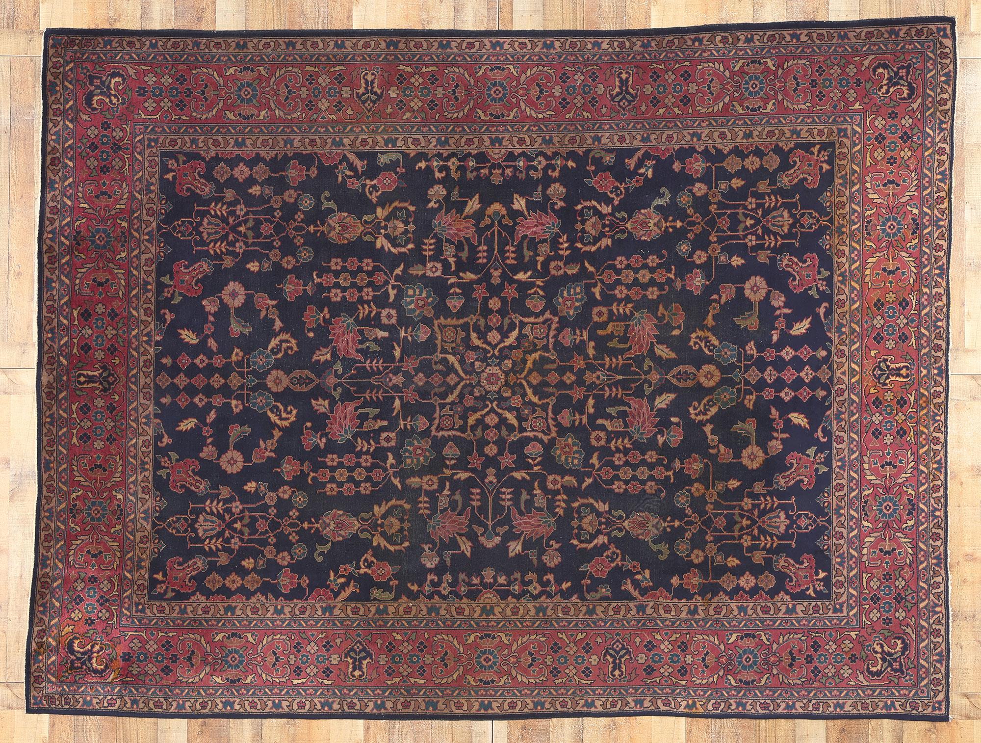 Antique Turkish Sparta Rug, Sophisticated Chic Meets Traditional Sensibility 2