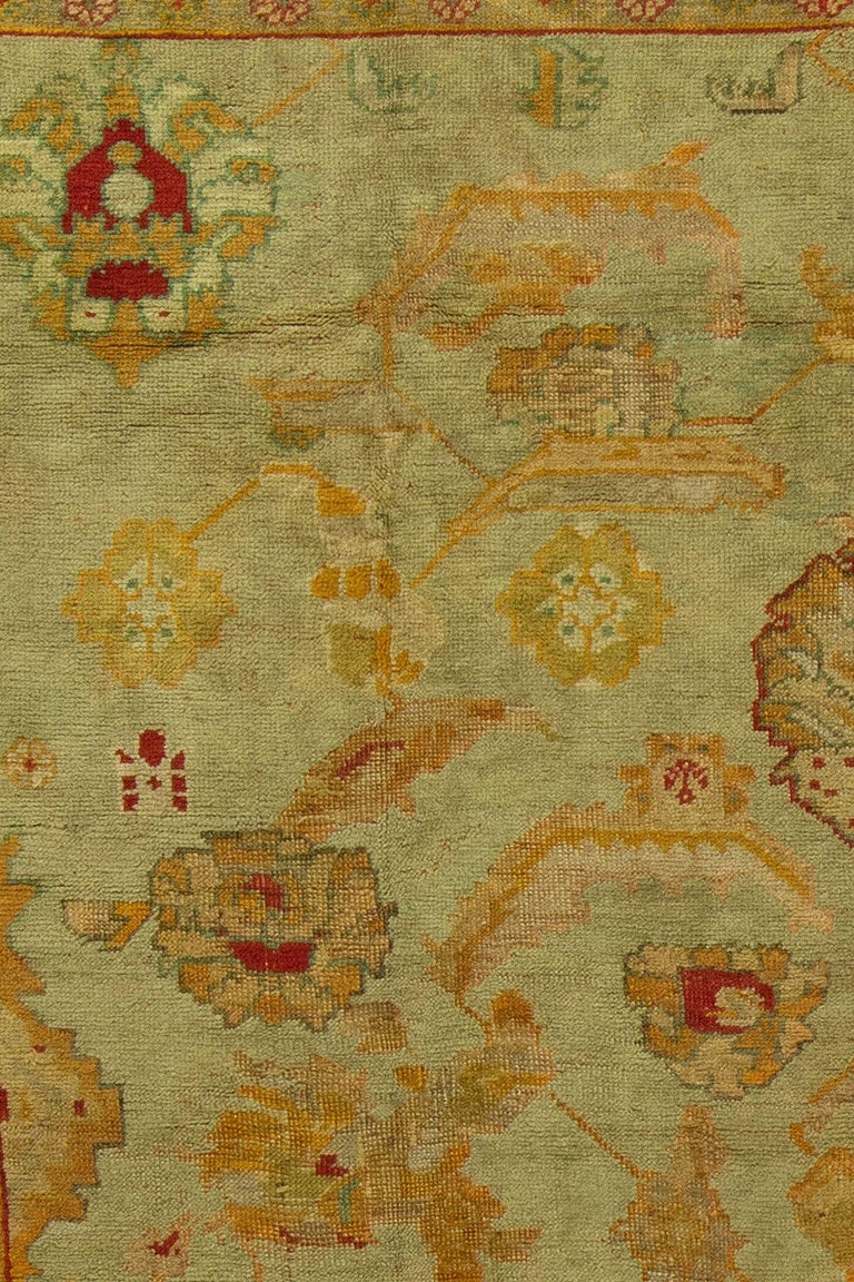 Antique Turkish Square Oushak Rug For Sale at 1stDibs | square turkish ...