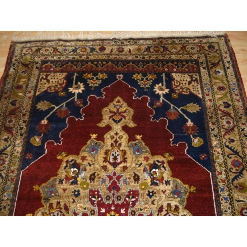 19th Century Antique Turkish Taspinar Village Rug, circa 1900 For Sale