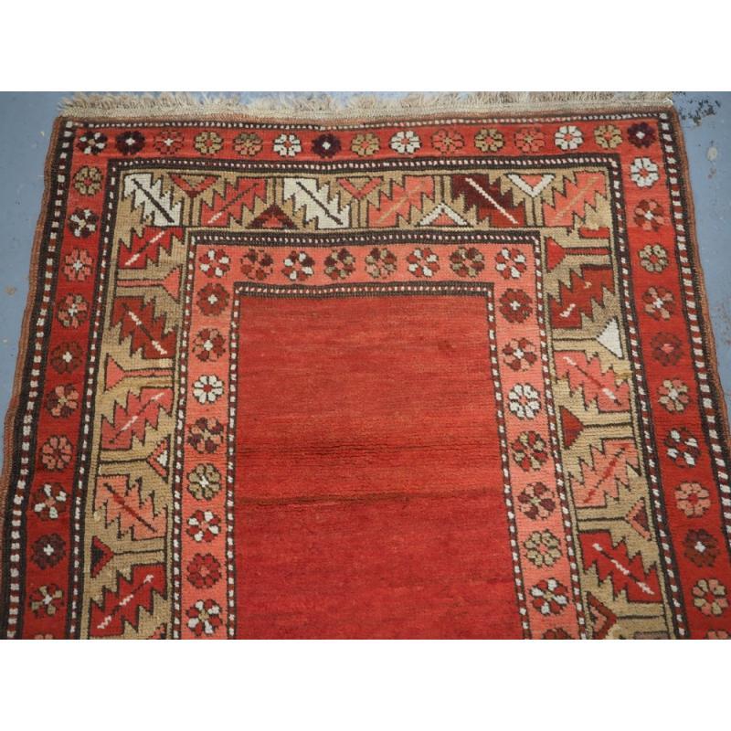 Kazakh Ancien tapis turc Terekeme Kazak avec terrain uni, vers 1910 en vente
