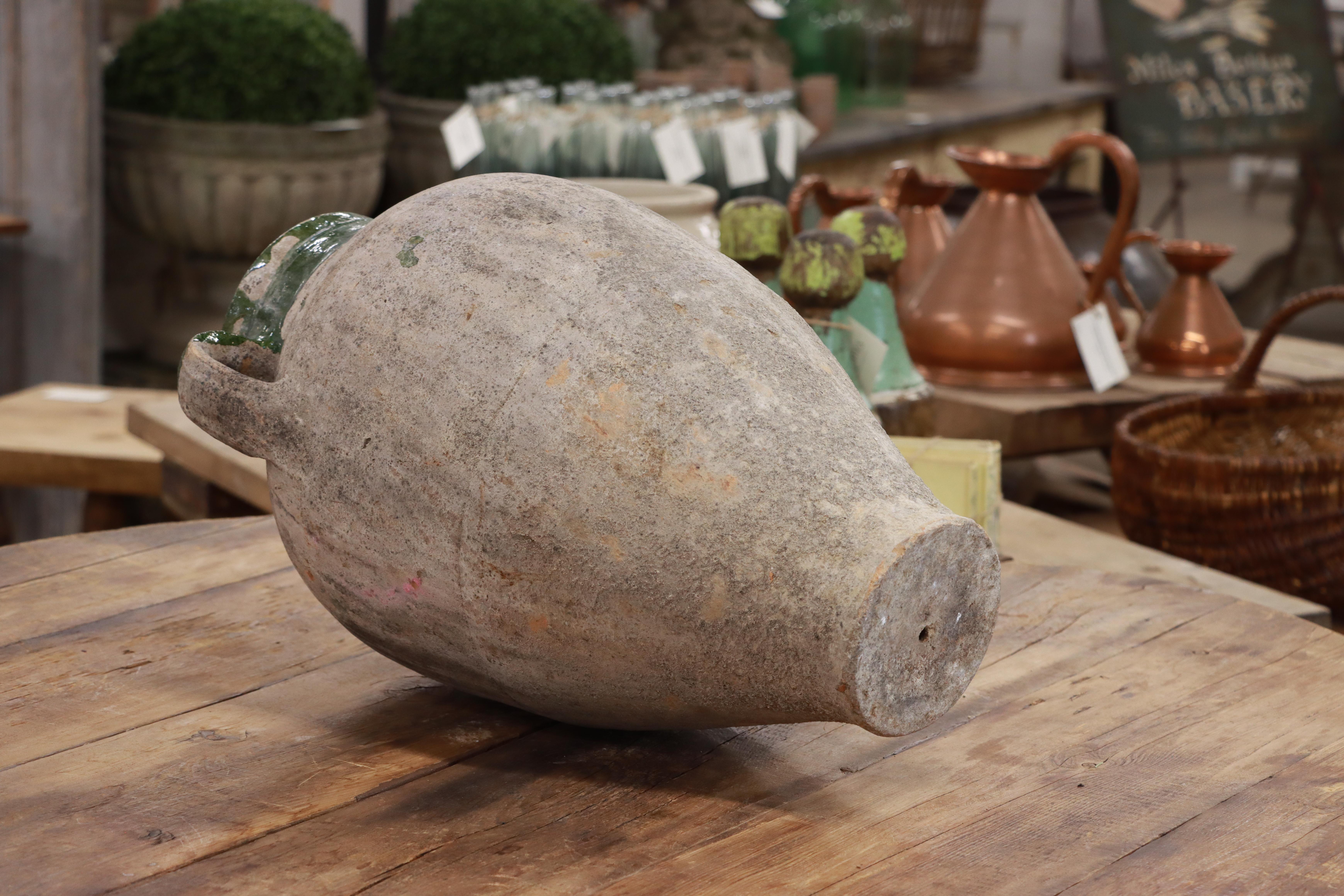 Antique Turkish Terracotta Olive Oil Pot 2