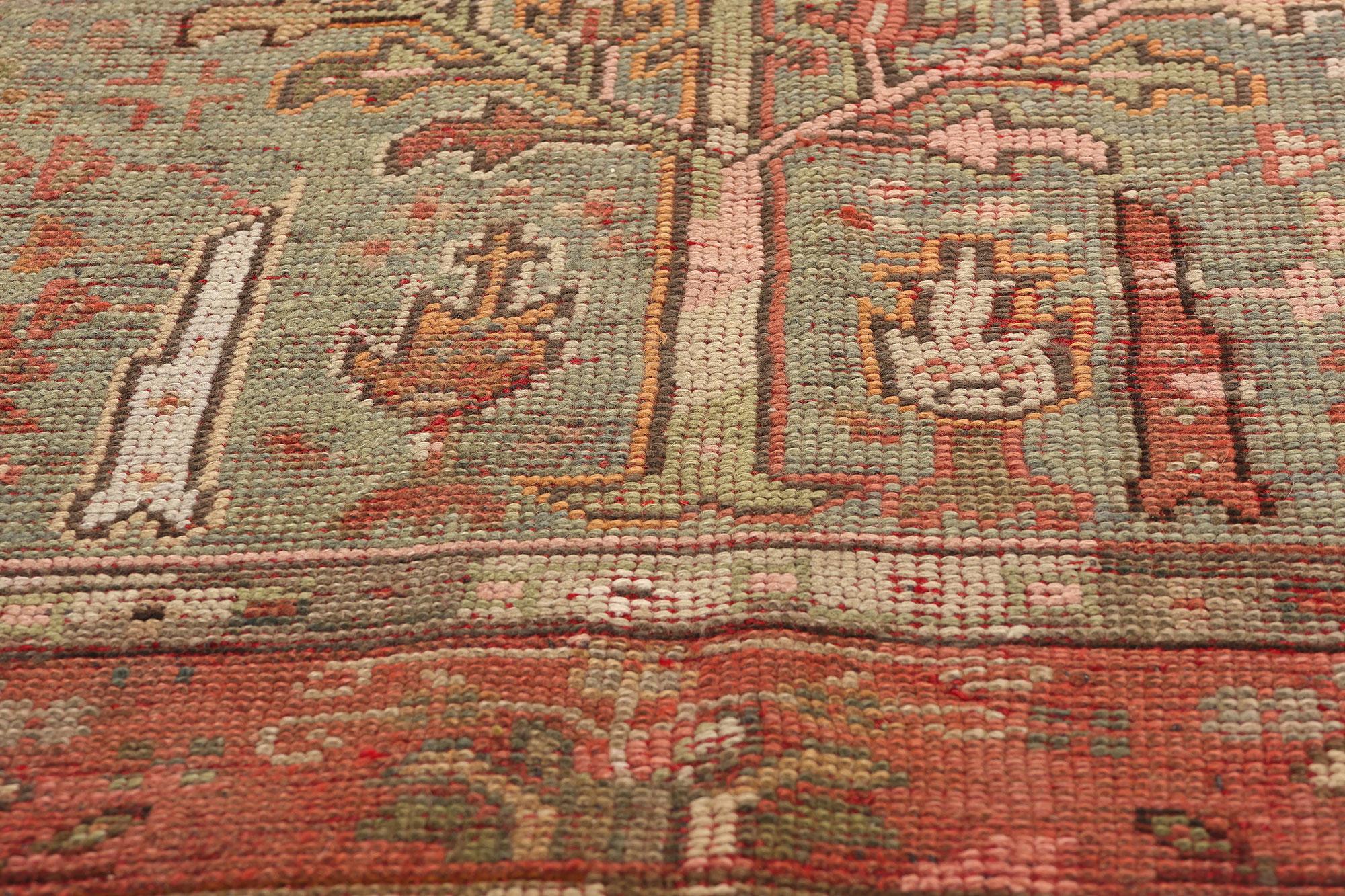 20th Century Antique Turkish Tree of Life Oushak Rug For Sale