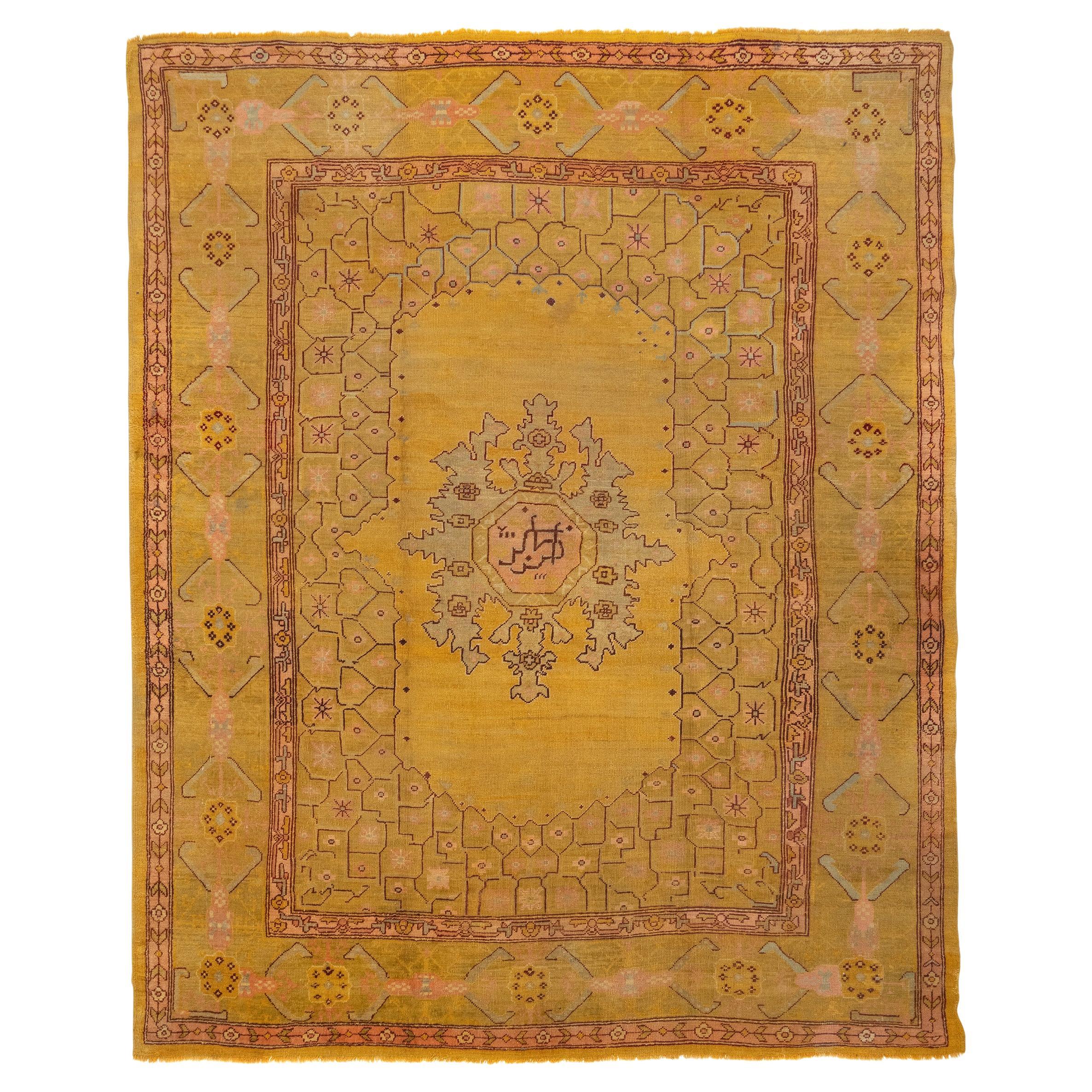 Antiker türkischer Ushak-Teppich, um 1880