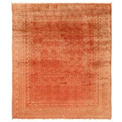 Tapis turc antique Ushak - Taille : 7'7x6'6