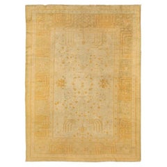 Tapis turc antique Ushak - Taille : 8'8x6'7