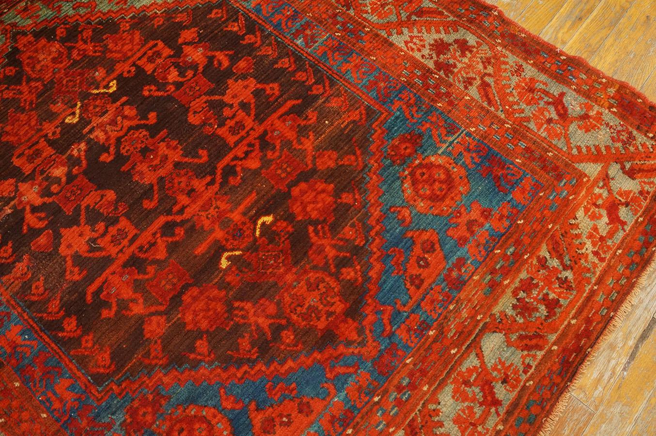 Wool Mid 19th Century Turkish Kula Rug ( 4'6