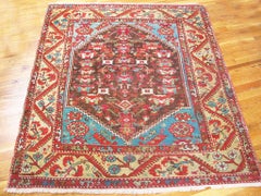 Beautiful Genuine Brown Color Geometric StylesAntique Turkish Anatolian Kuba Rug