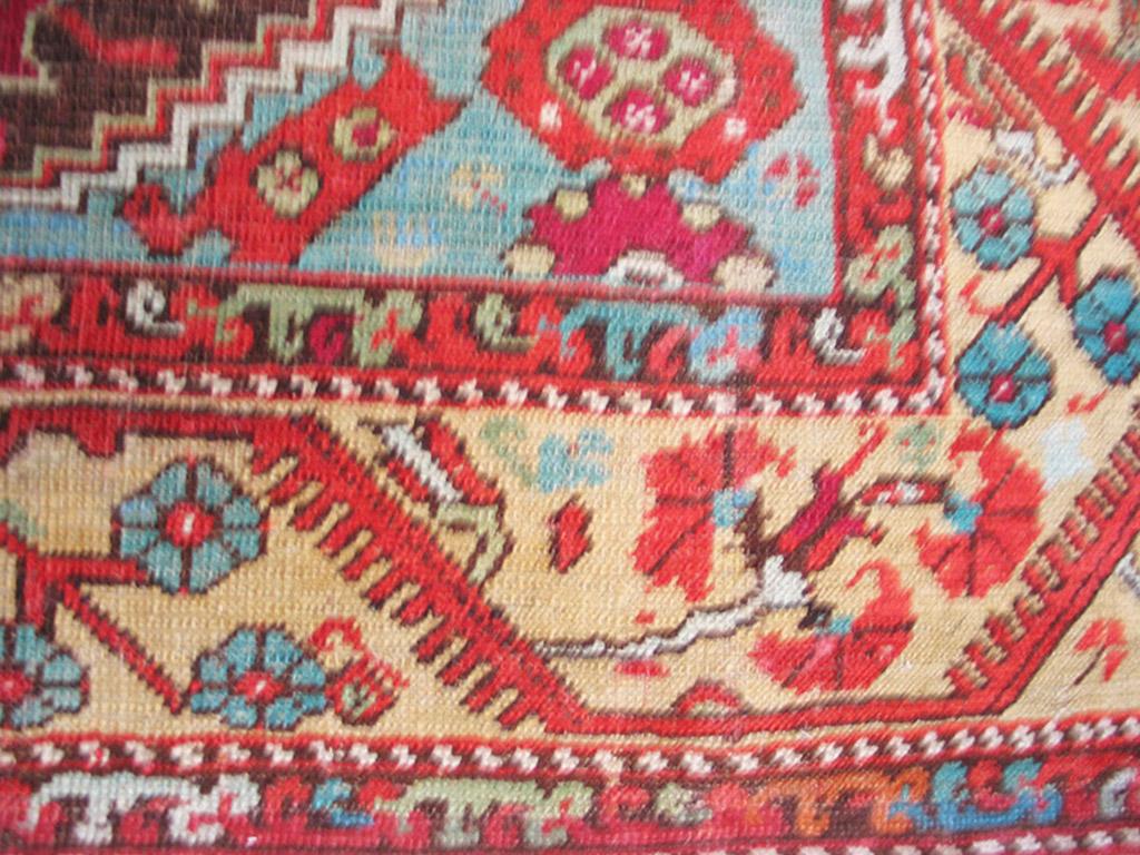 Early 19th Century Turkish Anatolian Kula Carpet ( 4'6