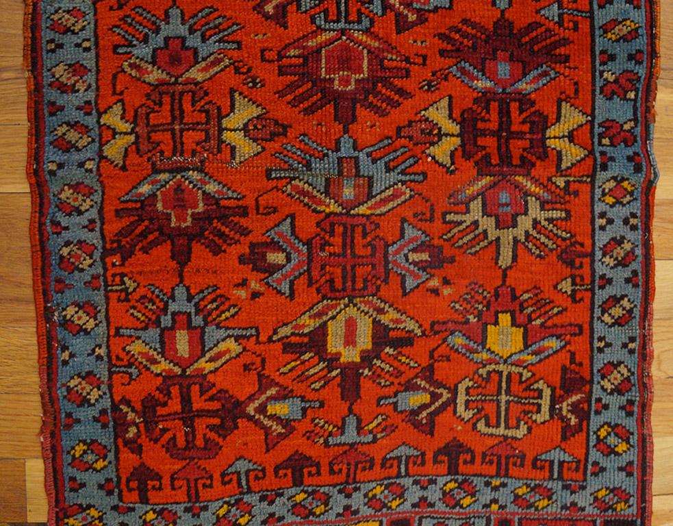 Antique Turkish Village rug, size: 2'0