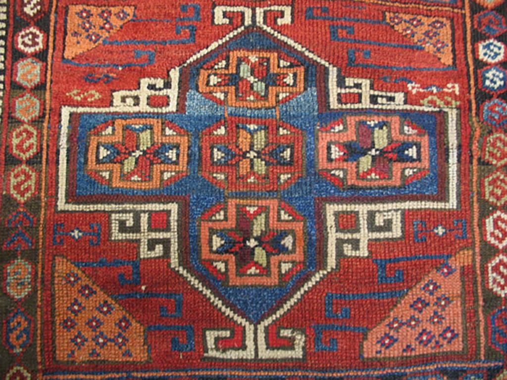 Hand-Knotted 19th Century Turkish Anatolian Yuruk Carpet ( 4'3