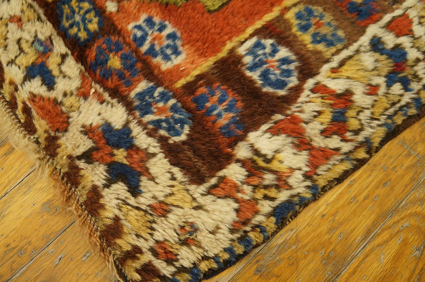 Wool Antique Turkish Village Yastik Rug For Sale