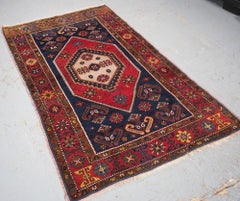 Antique Turkish Yahyali Rug with Traditional Medallion Design, Circa 1920