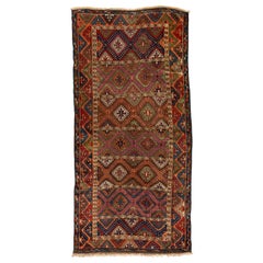 Antiker türkischer Yoruk-Teppich, um 1880  3'9 x 7'8 m